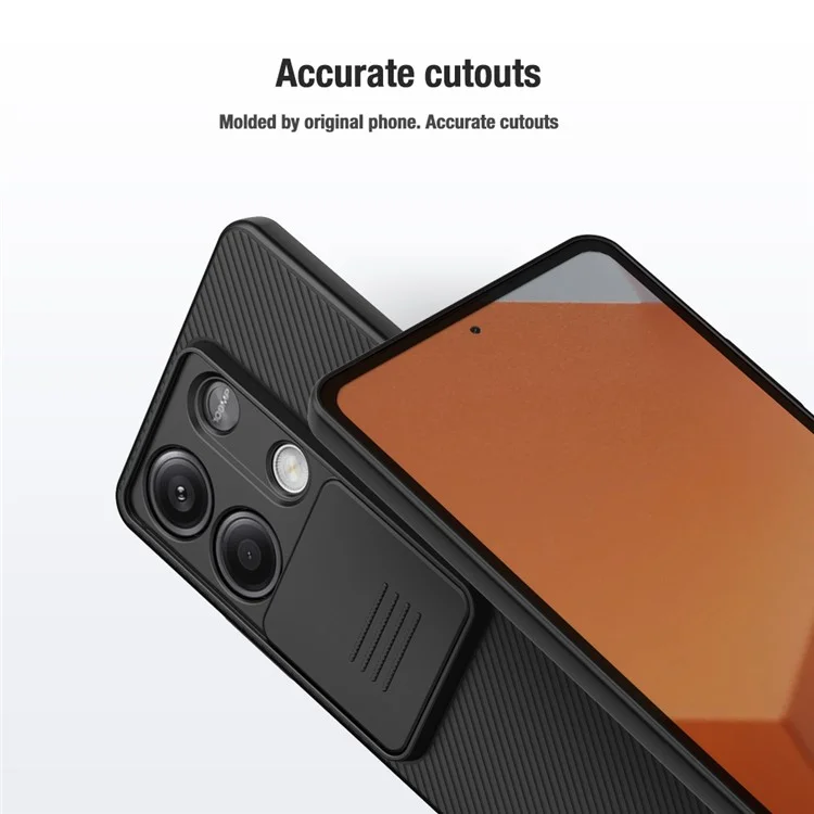 Nillkin Camshield Для Xiaomi Redmi Примечание 13 5G / Примечание 13 5G (China) Case PC Cope Phone Slider Camera - Черный