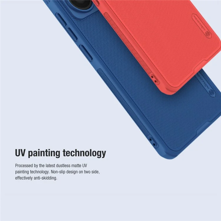 Nillkin Super Frosted Shield Pro Para Xiaomi Redmi Note 13 Pro 5G Cubierta Posterior PC+TPU Case de Teléfono a Prueba de Choques Tpu - Negro