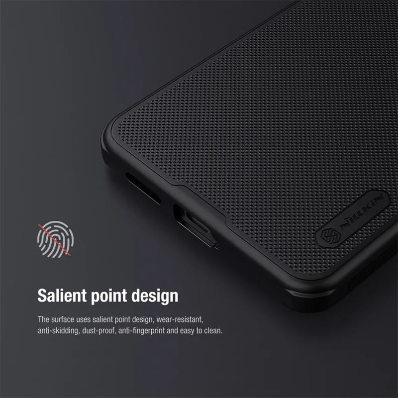 NILLKIN Super Frosted Shield Pro for Xiaomi Redmi Note 13 Pro 5G / Poco X6 5G Back Cover PC+TPU Shockproof Phone Case - Green