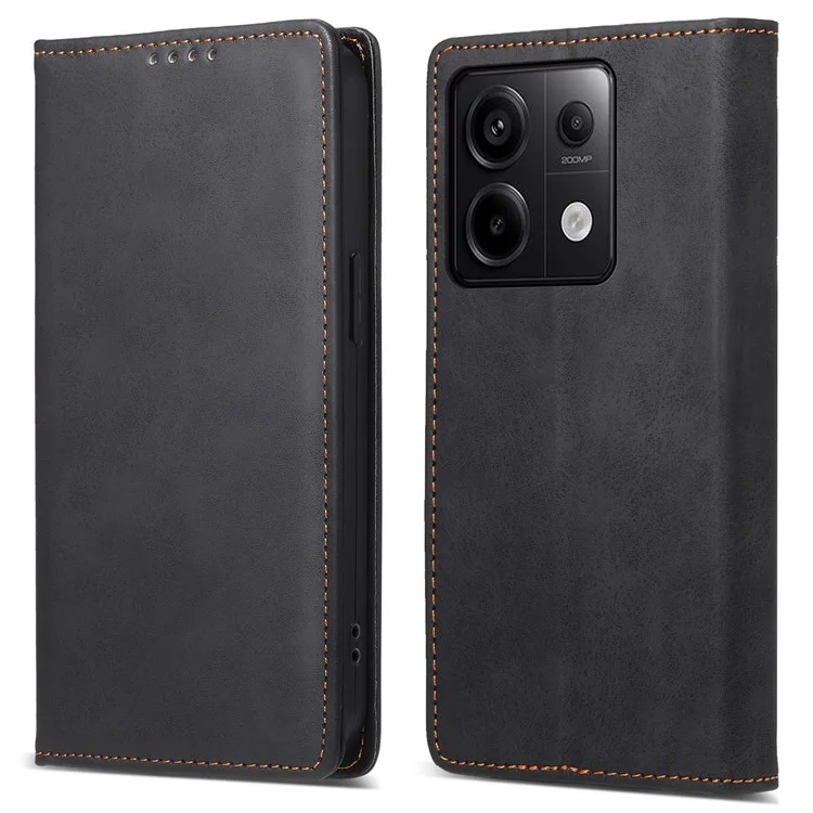 DF-05 Per Xiaomi Redmi Note 13 Pro 5G / Poco X6 5G Cover Telefono Wallet con Blocco RFID - Nero