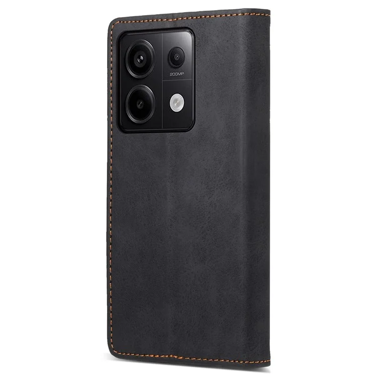 DF-05 Per Xiaomi Redmi Note 13 Pro 5G / Poco X6 5G Cover Telefono Wallet con Blocco RFID - Nero
