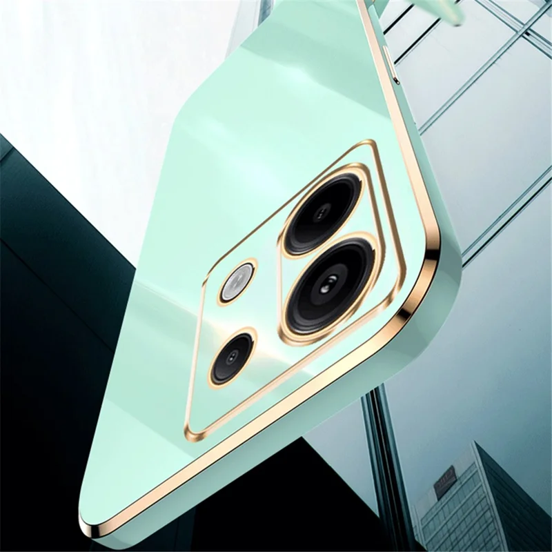 XINLI For Xiaomi Redmi Note 13 Pro 5G / Poco X6 5G Back Case Electroplating TPU Anti-scratch Phone Cover - Blue