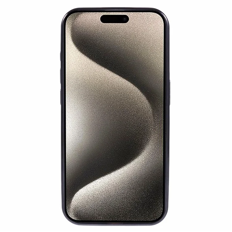 AR Series For iPhone 15 Pro Back Case Compatible with MagSafe TPU Cover with Lens Film - Black