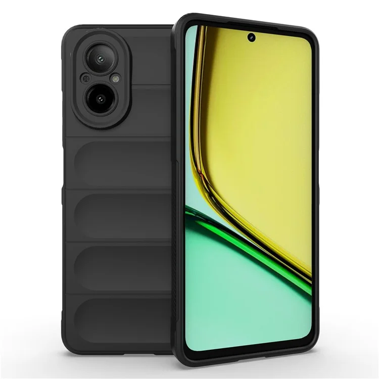 Para o Realme C67 4G TPU Case Case Cutots Tape de Proteção da Câmera - Preto