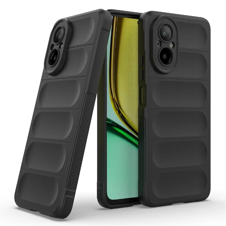 Para o Realme C67 4G TPU Case Case Cutots Tape de Proteção da Câmera - Preto