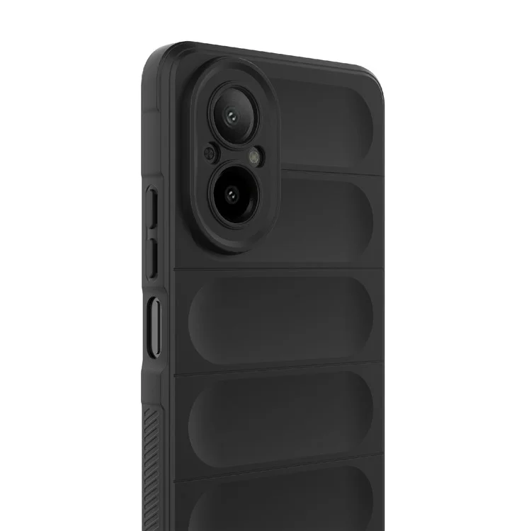 Para o Realme C67 4G TPU Case Case Cutots Tape de Proteção da Câmera - Preto