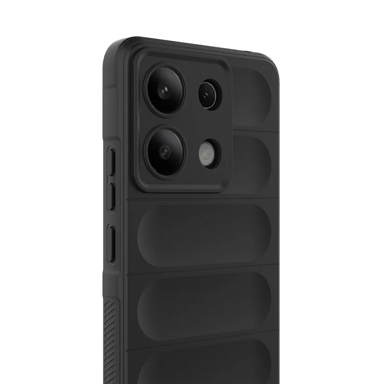 Para Xiaomi Redmi Note 13 4G Case TPU Tape Rugtuge - Preto