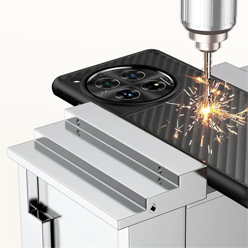 For OnePlus 12 5G Case Twill Stripe PC + TPU Protective Phone Cover - Green