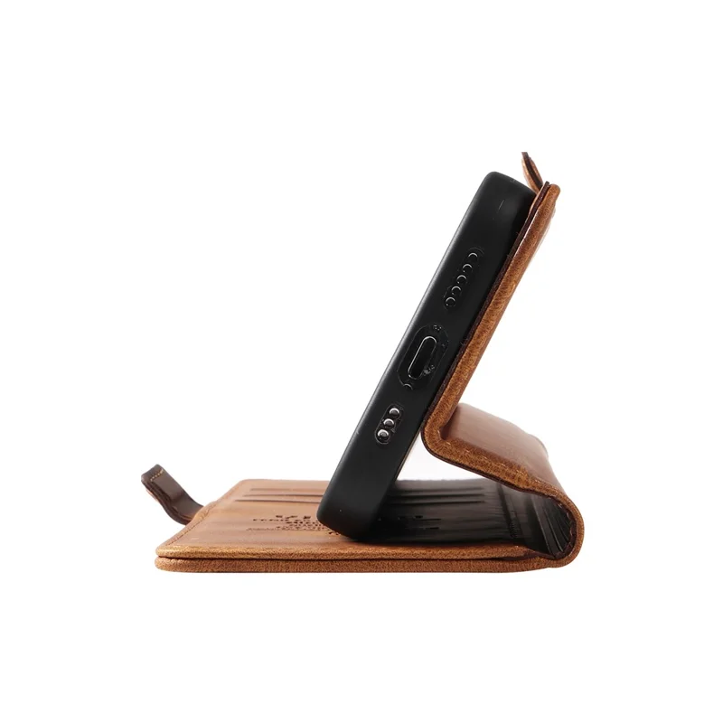 YIKATU YK-005 For Honor X8b 4G Phone Cover Skin-touch Leather Wallet Case - Brown