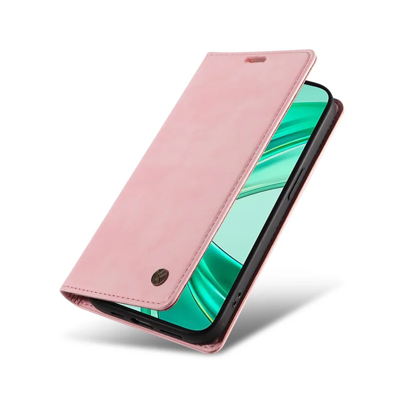 YIKATU YK-006 For Honor X8b 4G Magnetic Case Litchi Texture Stand Phone Cover - Pink