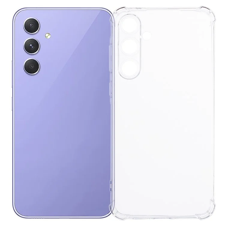 For Samsung Galaxy A55 5G Clear Case Flexible TPU Smart Phone Cover