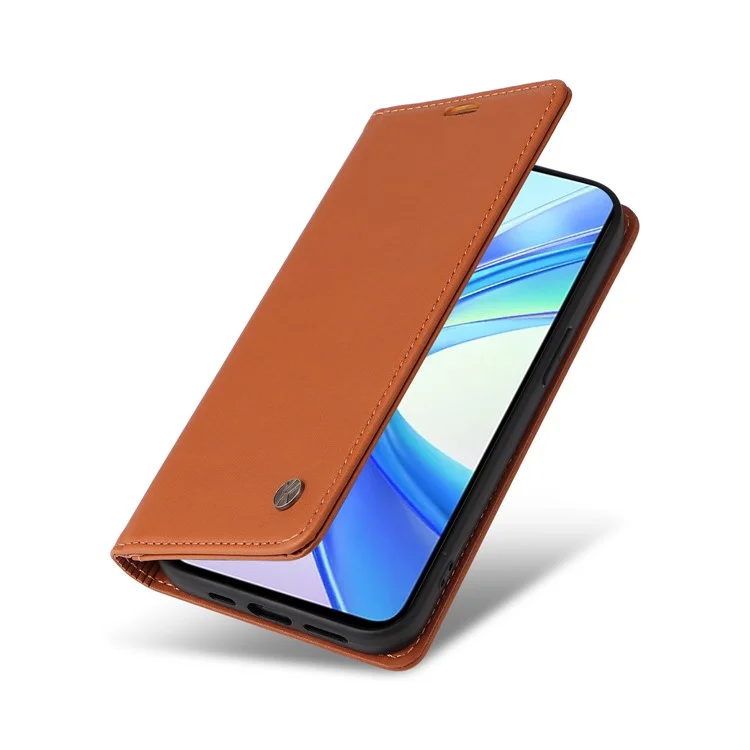 YIKATU YK-001 Per Honor X7b 4G / 90 Custodia per telefono cellulare Smart Chiusura magnetica in pelle PU + copertura TPU - Marrone