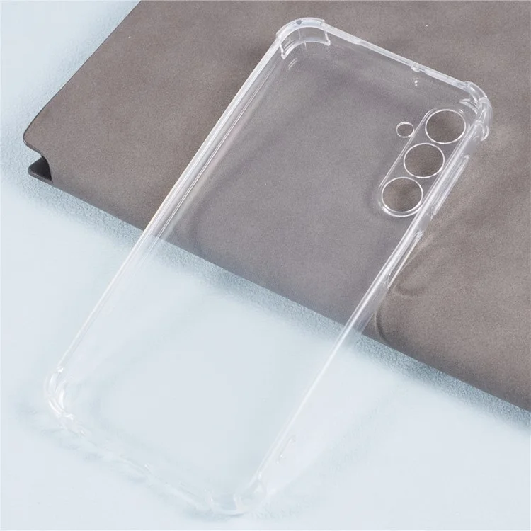 For Samsung Galaxy A24 4G (162.1 x 77.6 x 8.3mm) Clear Case Enhanced Four Corner TPU Protective Cover