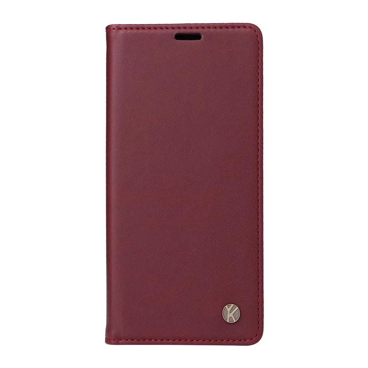 YIKATU YK-001 For Honor X50 5G / X9b 5G / Magic6 Lite 5G Case Leather Magnetic Closure Phone Cover - Wine Red