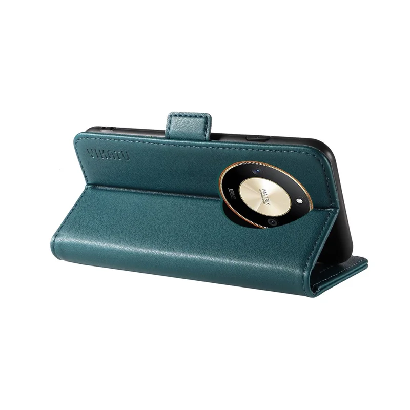 YIKATU YK-003 For Honor X50 5G / X9b 5G / Magic6 Lite 5G Leather Case Stand Protective Cover - Green