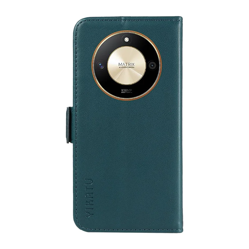 YIKATU YK-003 For Honor X50 5G / X9b 5G / Magic6 Lite 5G Leather Case Stand Protective Cover - Green