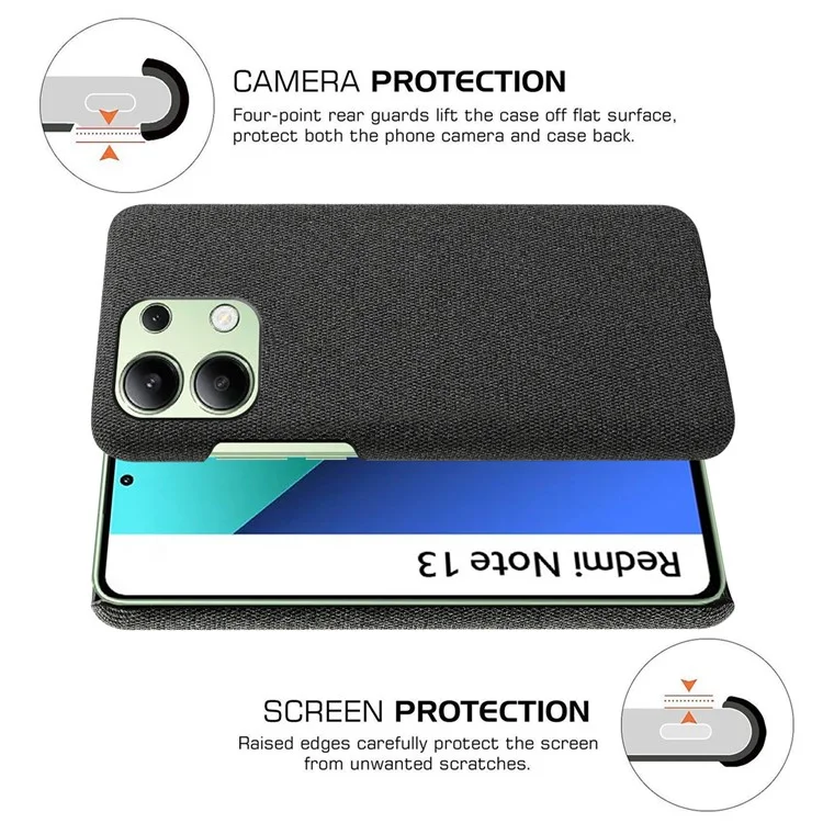 Coque pour téléphone Xiaomi Redmi Note 13 4G - Noir