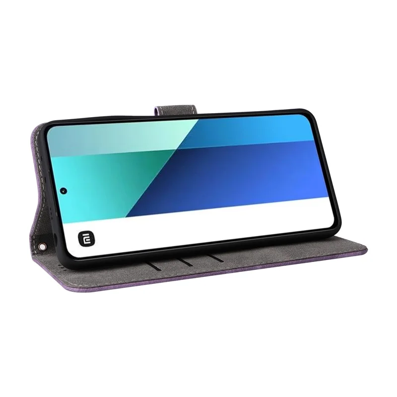 For Xiaomi Redmi Note 13 4G Wallet Leather Case Phone Cover RFID Blocking Protection - Purple