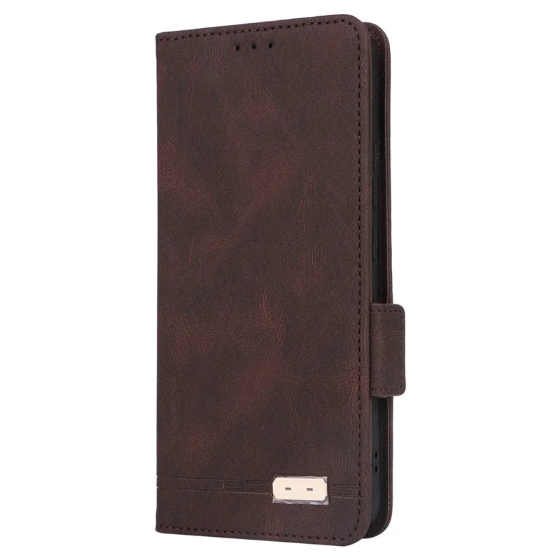 For Xiaomi Redmi K70E 5G / Poco X6 Pro 5G Leather Case Wallet Flip Phone Cover - Coffee
