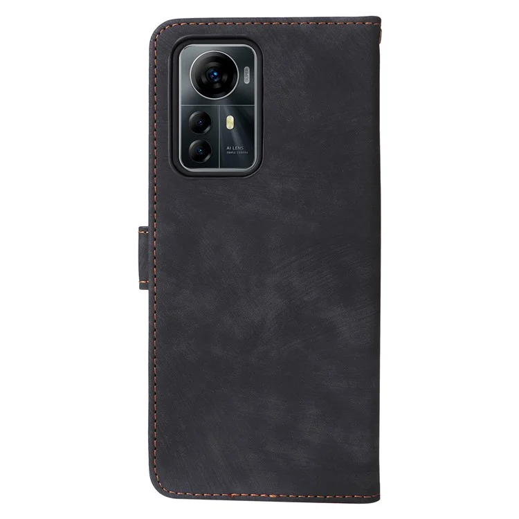 For ZTE Blade V41 Smart / Blade A72s / Optus X Max Case RFID Blocking Phone Wallet Cover - Black