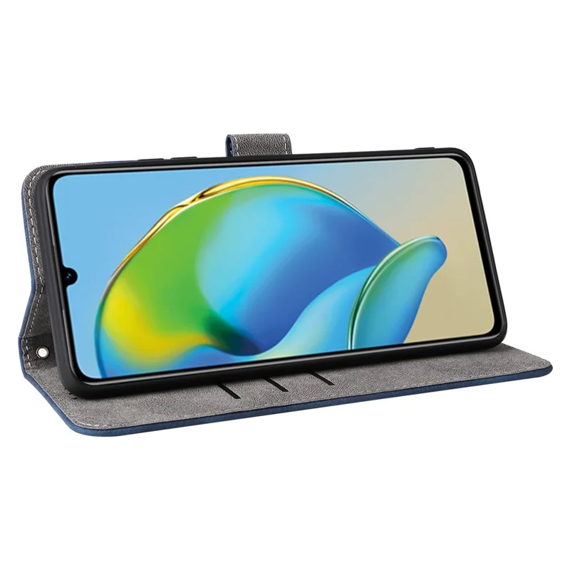 For ZTE Blade V41 Smart / Blade A72s / Optus X Max Case RFID Blocking Phone Wallet Cover - Blue