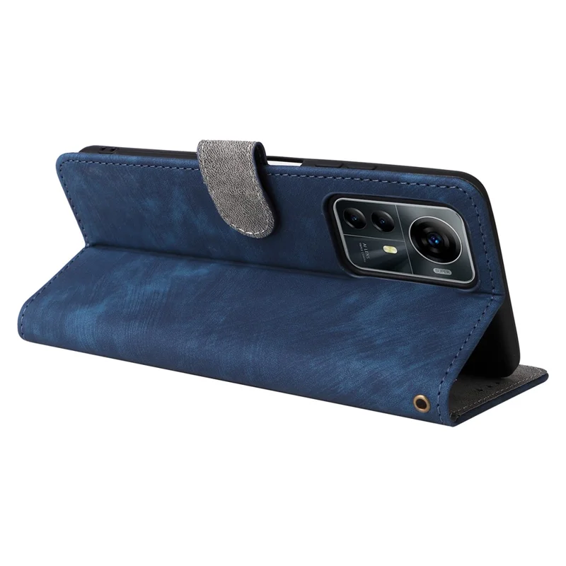 For ZTE Blade V41 Smart / Blade A72s / Optus X Max Case RFID Blocking Phone Wallet Cover - Blue