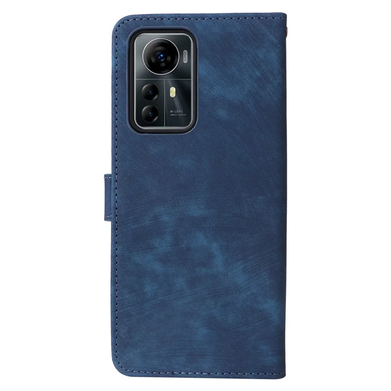 For ZTE Blade V41 Smart / Blade A72s / Optus X Max Case RFID Blocking Phone Wallet Cover - Blue
