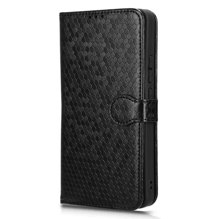 Para Xiaomi Redmi Note 13 4G Funda Flip Phone Wallet Leather Stand Cover - Negro