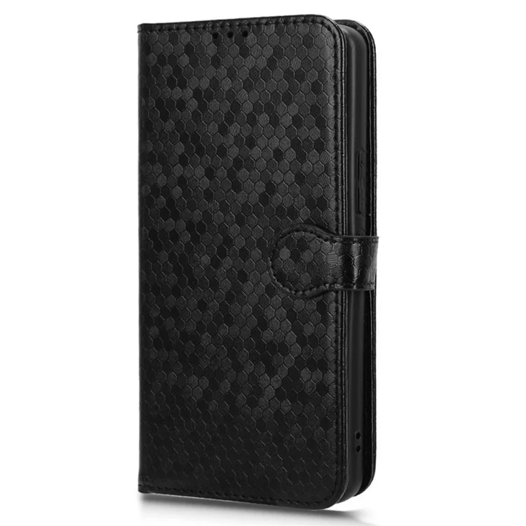 Para Asus ROG Phone 8 Pro 5G / 8 5G Capa de Carteira de Telefone Padrão Pontilhado em Couro PU - Preto