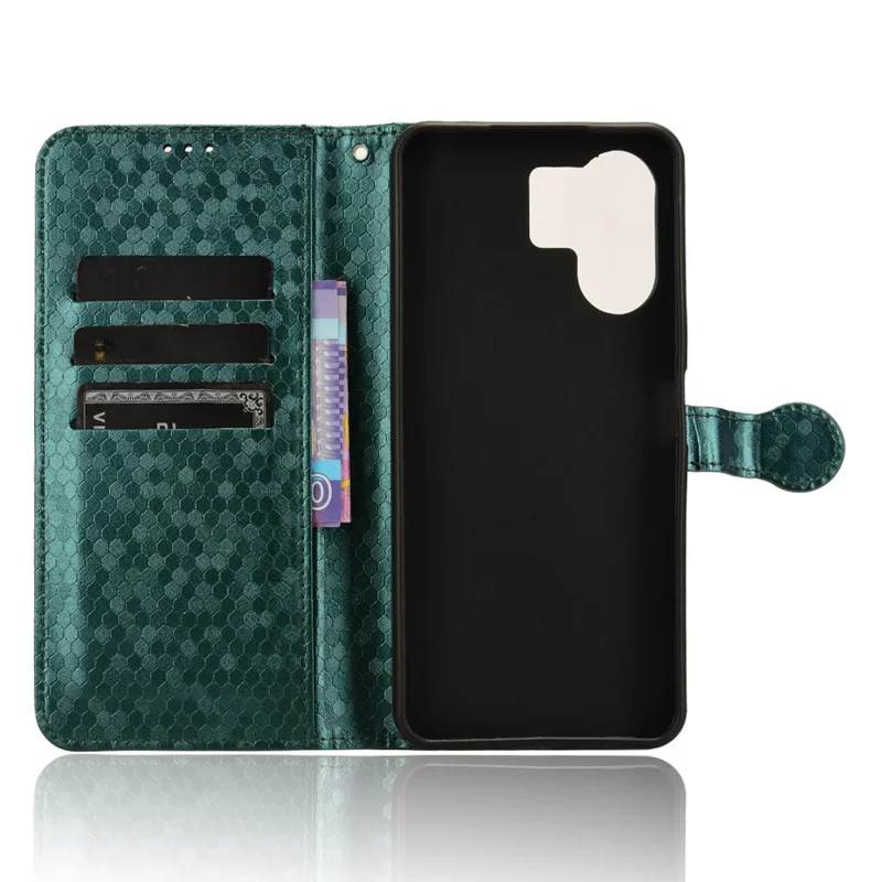For Xiaomi Redmi 13C 4G / 13C 5G / Poco C65 4G / Poco M6 5G / 13R 5G Case Wallet Leather Flip Cover - Green