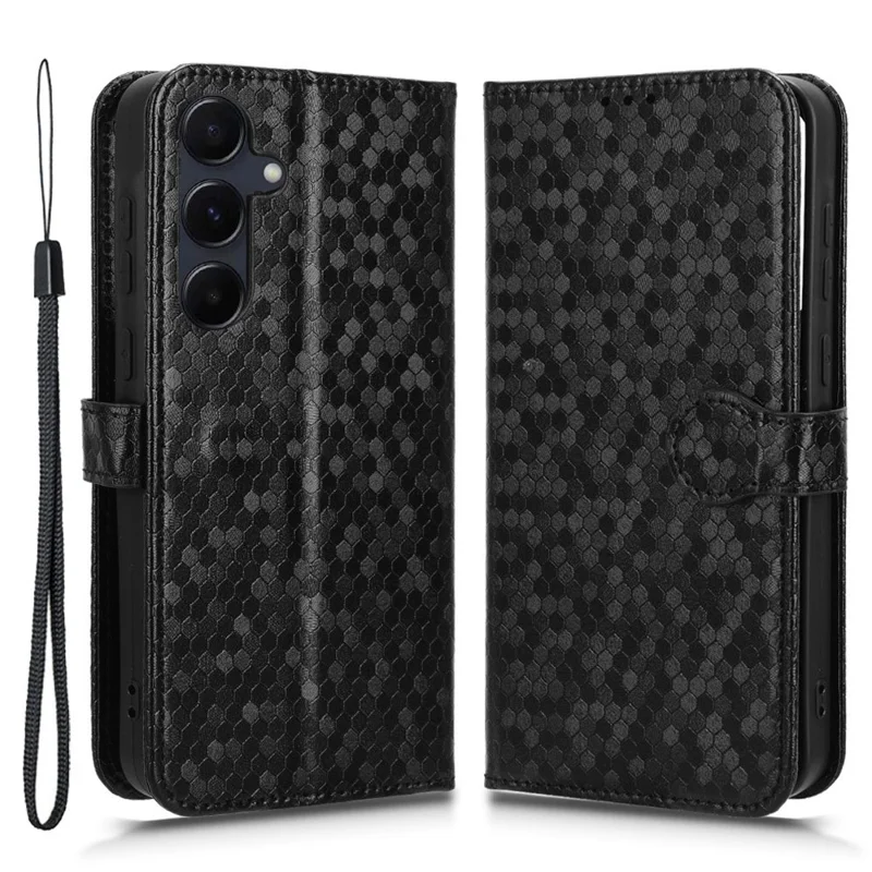 Per Samsung Galaxy A35 5G Custodia in Pelle Wallet Phone Cover Chiusura Magnetica - Nero