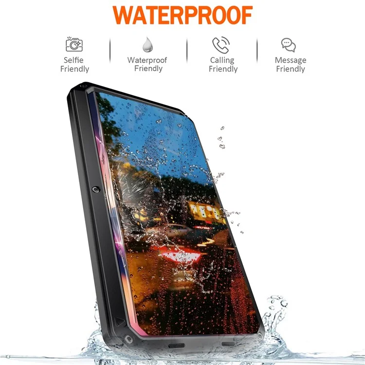 Für Samsung Galaxy S24 Ultra Hülle Silikon+Metall Handyhülle mit PET Bildschirmschutz - Schwarz