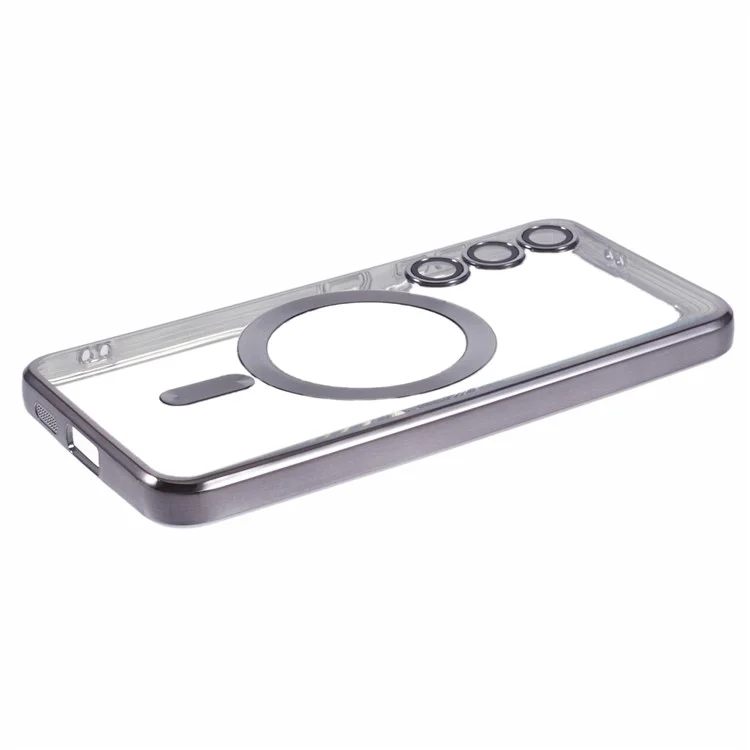 X-LEVEL For Samsung Galaxy S24+ Магнитный чехол Electroplating Защитная крышка полной линзы - Чёрный