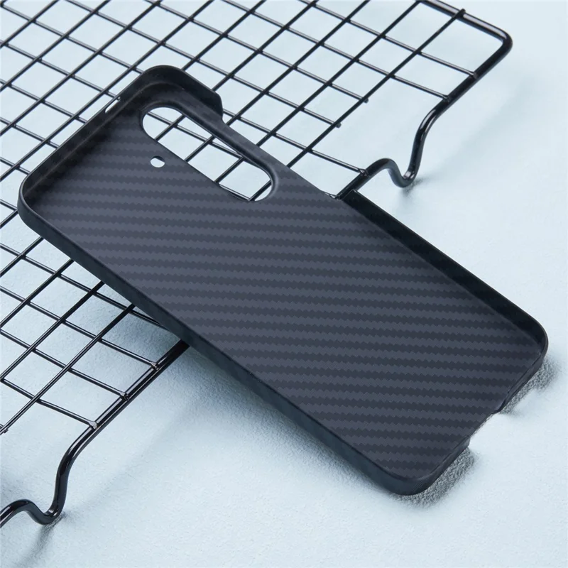 X-LEVEL For Samsung Galaxy S24 Phone Case Carbon Fiber Texture PC Back Cover