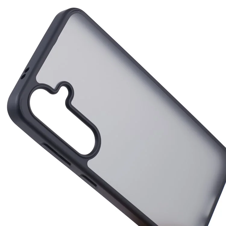 X-LEVEL For Samsung Galaxy S24+ Case Skin-Touch Acrylic+TPU Phone Cover - Black