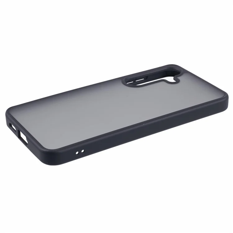 X-LEVEL For Samsung Galaxy S24 Case Acrylic+TPU Rubberized Phone Cover Skin-Friendly - Black