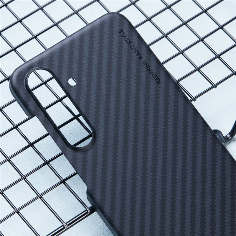 X-LEVEL For Samsung Galaxy S24 Hard PC Cover Carbon Fiber Texture Magnetic Phone Case