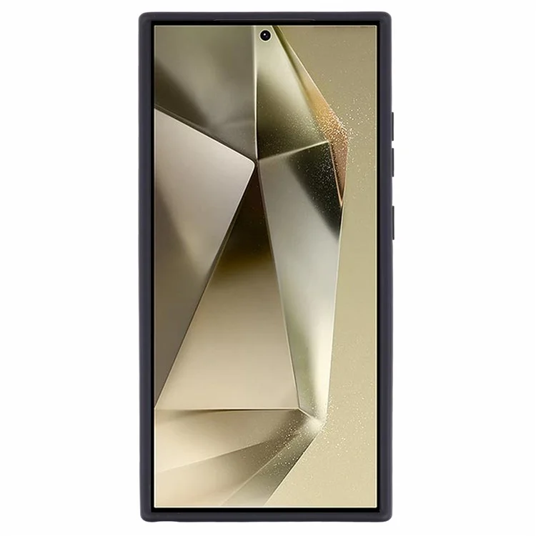 X-LEVEL PITHY STONE II Magnetische Hülle für Samsung Galaxy S24 Ultra PC+TPU Rückseite mit Ständer - Schwarz
