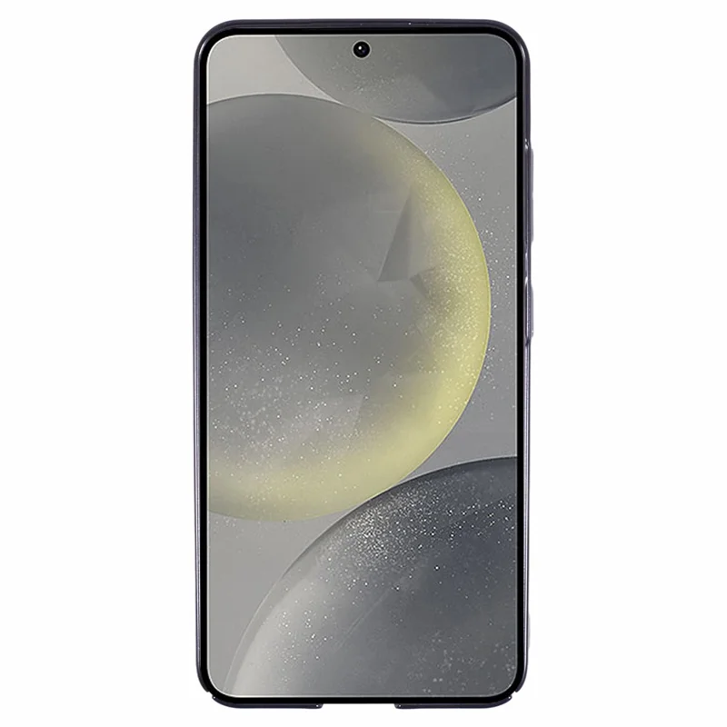 X-LEVEL For Samsung Galaxy S24+ Phone Case Hard PC Clear Bakc Cover Electroplating Frame - Black