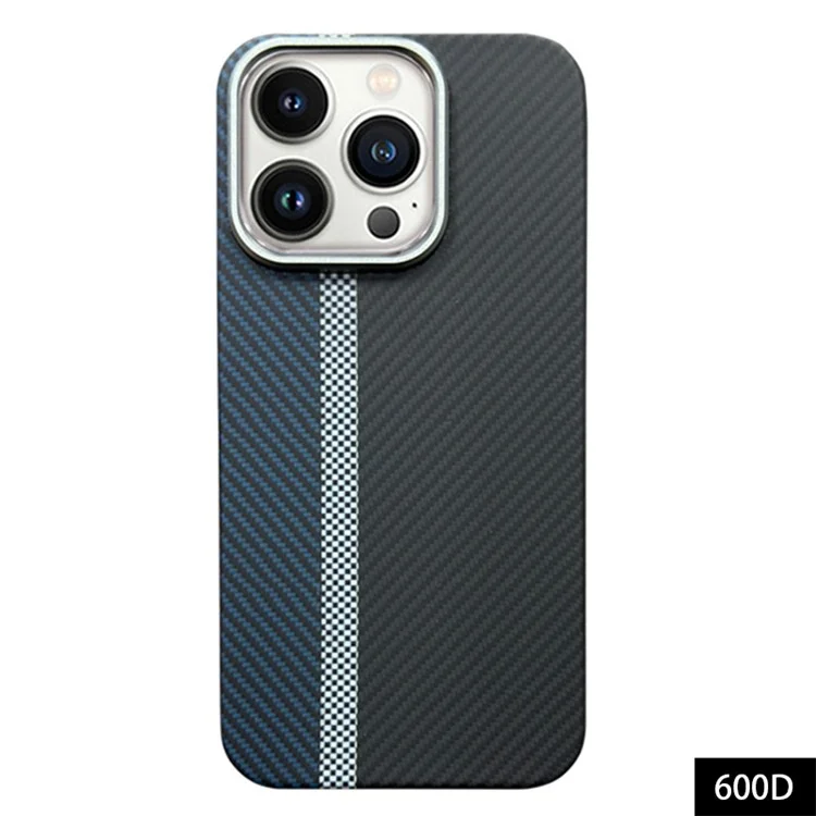 Гоночная трассовая серия для iPhone 15 Pro Aramid Fiber Phone Case 600D Fine Texture