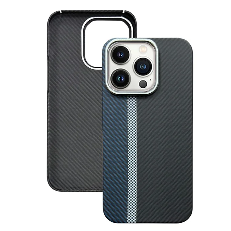 Гоночная трассовая серия для iPhone 15 Pro Aramid Fiber Phone Case 600D Fine Texture