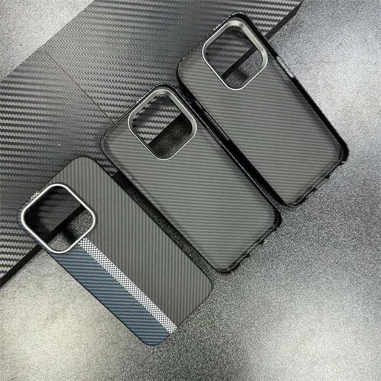 Гоночная трассовая серия для iPhone 15 Pro Aramid Fiber Phone Case 600D Fine Texture