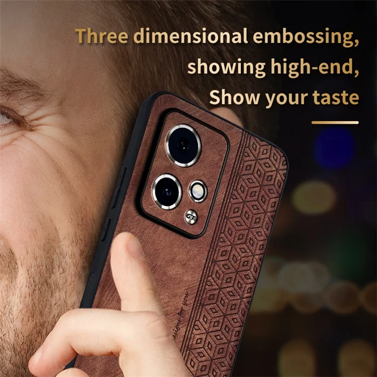 AZNS For Honor 90 GT 5G Case Anti-scratch Imprinted Phone Back Cover - Brown