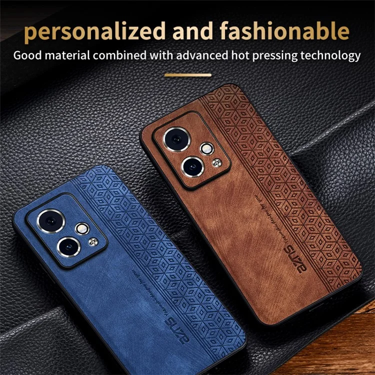 AZNS For Honor 90 GT 5G Case Anti-scratch Imprinted Phone Back Cover - Brown