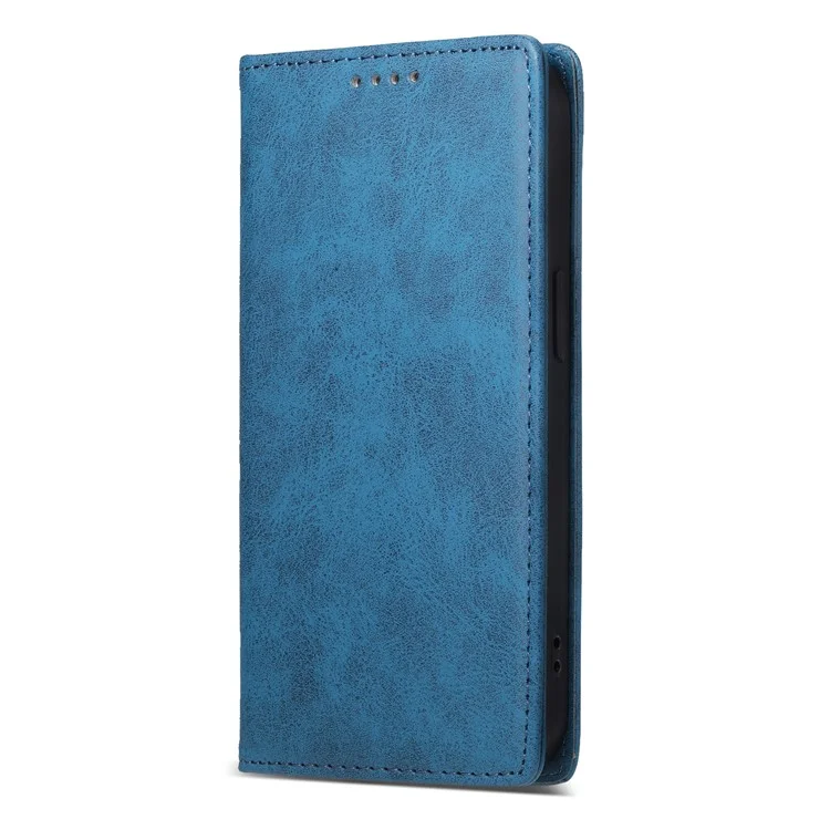 DF-05 Für Xiaomi Redmi Note 13 4G Brieftasche Hülle Magnetischer Autoschluss Handyhülle - Blau