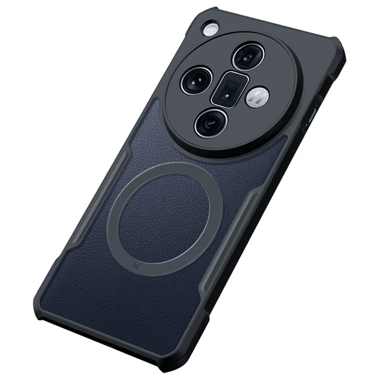 Compra por volumen XUNDD para Oppo Find X7 Ultra Funda magnética Funda protectora de teléfono TPU+Acrílico - Textura láser