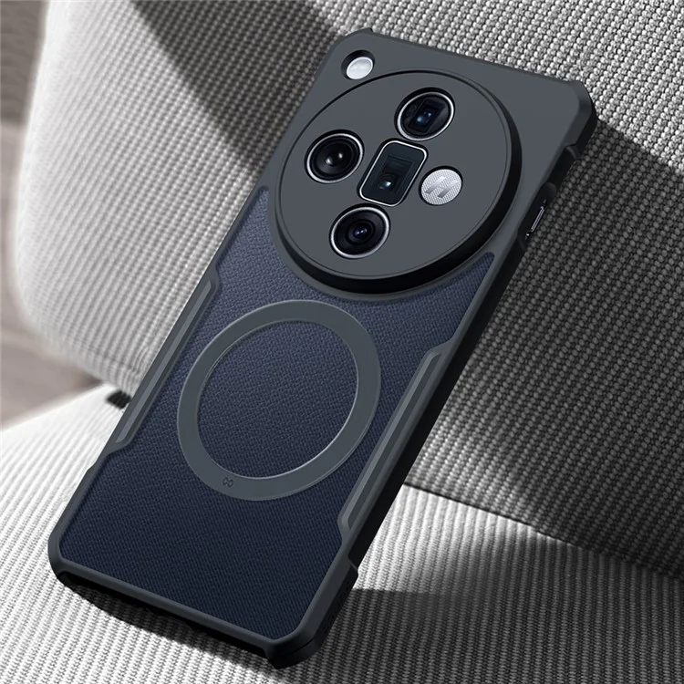 Compra por volumen XUNDD para Oppo Find X7 Ultra Funda magnética Funda protectora de teléfono TPU+Acrílico - Textura láser