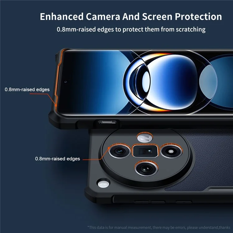 Compra por volumen XUNDD para Oppo Find X7 Ultra Funda magnética Funda protectora de teléfono TPU+Acrílico - Textura láser