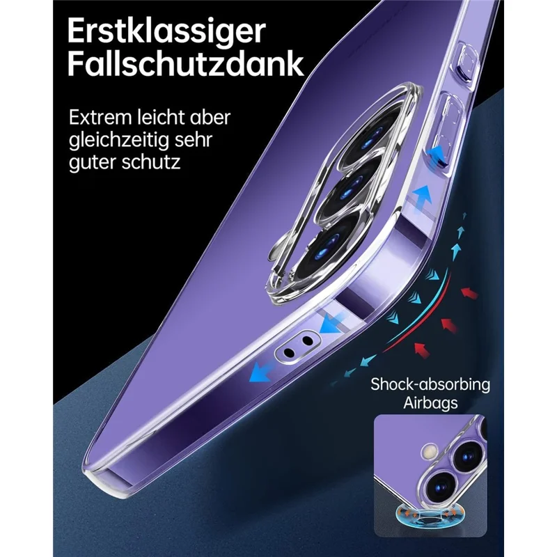 Для Samsung Galaxy S24 Clear Soft TPU Case Anti-Scratch Phone Cover