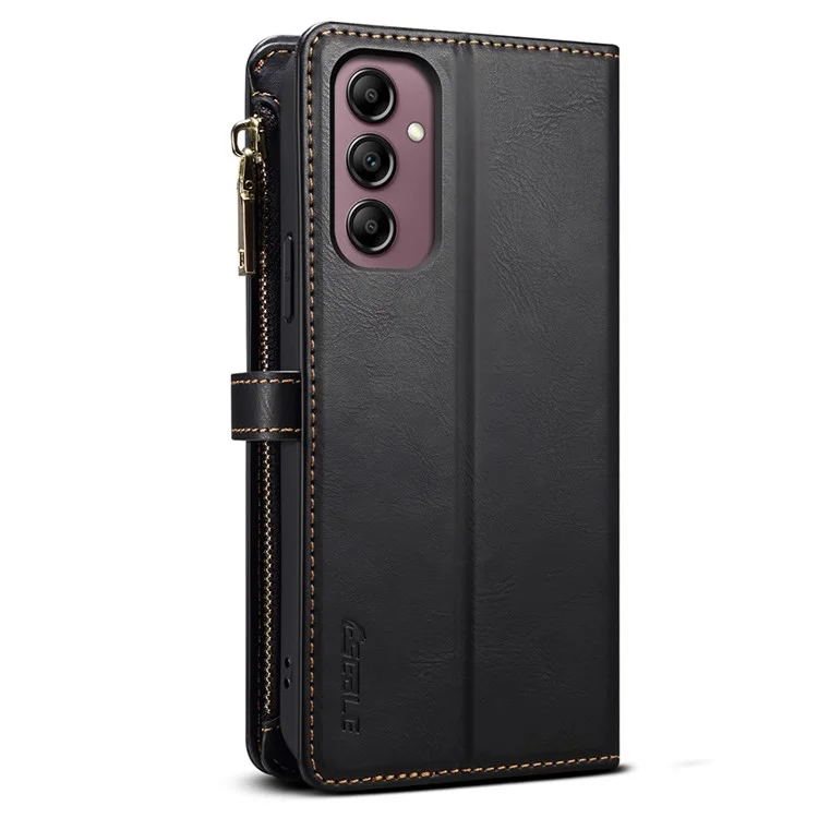 ESEBLE Galaxy Series For Samsung Galaxy A24 4G (162.1 x 77.6 x 8.3mm) Case RFID Blocking Wallet Cover - Black